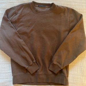 Brown Brandy Melville Crewneck